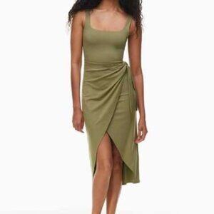 EUC Aritzia Wilfred Saturn midi dress - BROWN